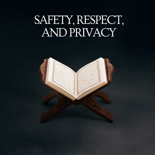 Our Process 3 Safety, Respect, and Privacy