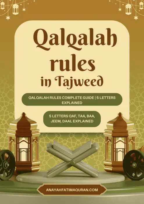 Qalqalah Rules Complete Guide | Master Tajweed Vibration Sounds 1 Qalqalah Rules