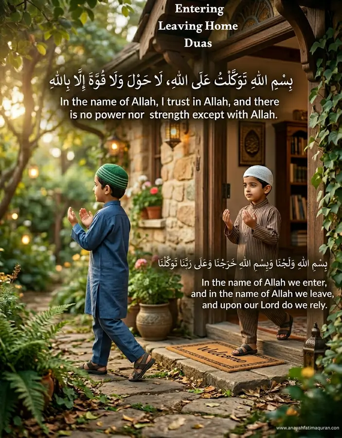 Entering and Leaving Home Duas Complete Guide | Door Protection Prayers 1 entering leaving home duas